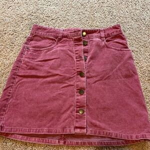 Roxy A-Line Skirt in Dusty Rose